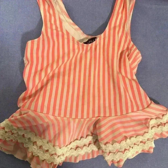 Flapdoodles Colorful Fruit Embroidered Striped Top - Picture 5 of 5